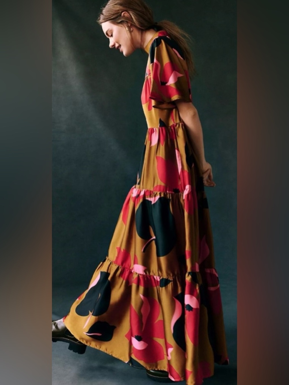Anthropologie Corey Lynn Calter Gianna Tiered Maxi